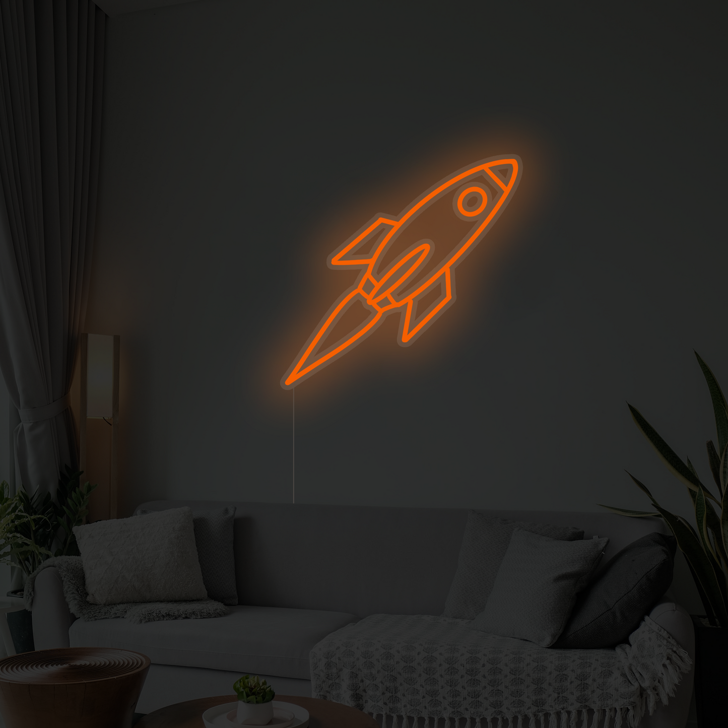 Rocket Kids Bedroom Neon Sign