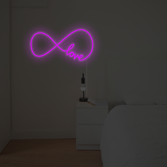 Infinity Love Wedding Neon Sign