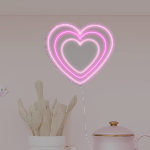 Love deals heart neon