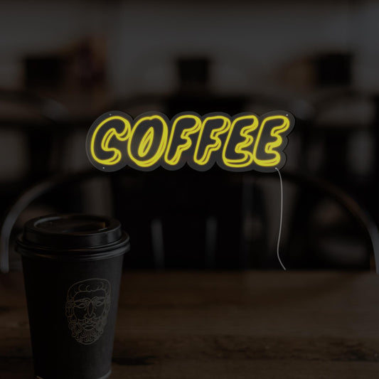 Text Coffee Neon Sign